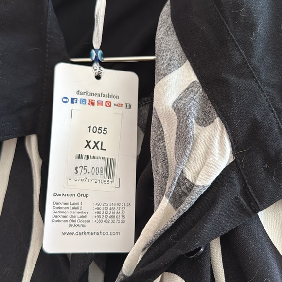 Elegant Darkwin White/Black Pant Suit - Premium Designer Turkish Style - Picture 9 of 9